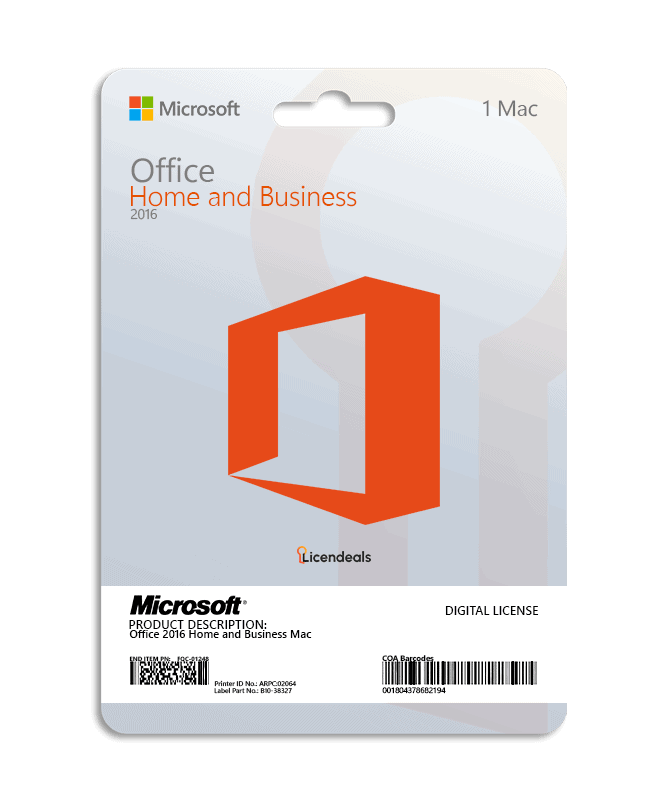 Office 2016 Home and Business Mac BIND - Imagen 1