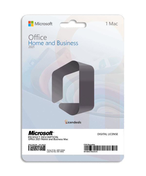 Office 2021 Home and Business MAC Licendeals