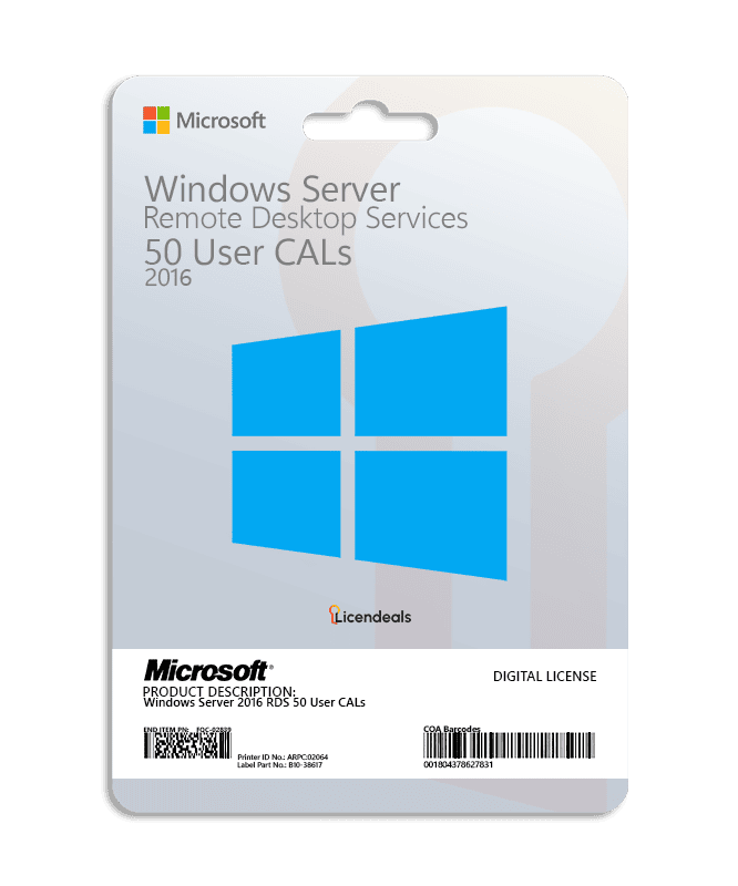 Windows Server 2016 RDS 50 User CALs - Imagen 1