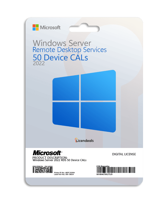 Windows Server 2022 RDS 50 Device CALs - Image 1