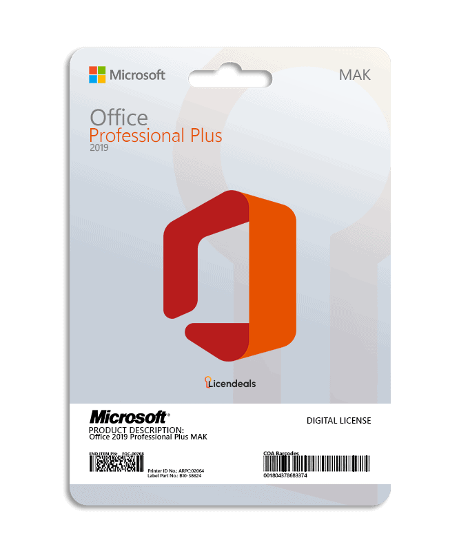 Office 2019 Professional Plus MAK Licendeals Office 2019 Professional Plus MAK - Imagen 1