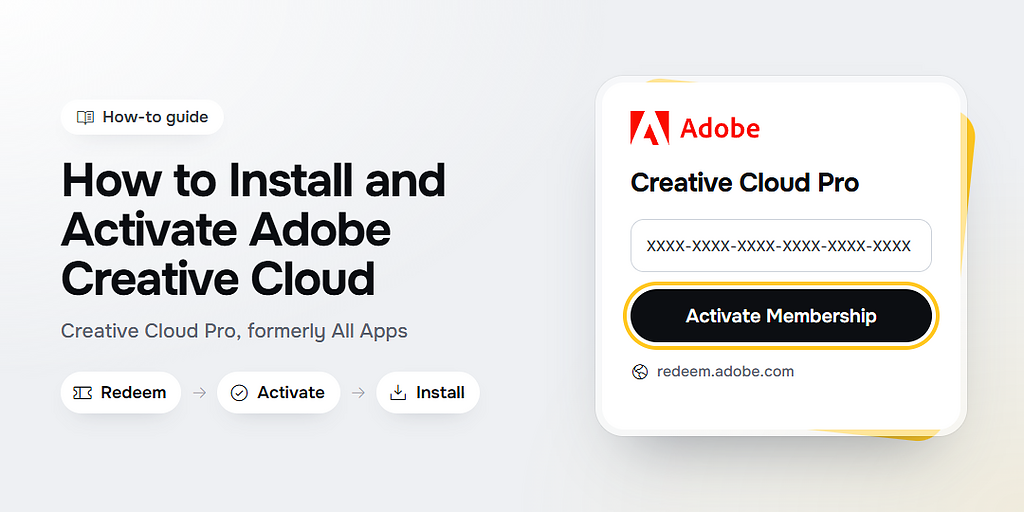 Comment installer et activer Adobe Creative Cloud Pro (anciennement All Apps)