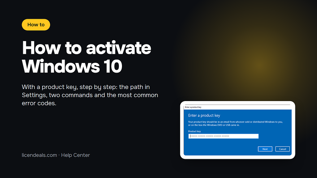 How to activate Windows 10 with a product key, step by step