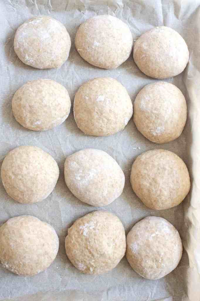 spelt dinner rolls pan of spelt dinner rolls