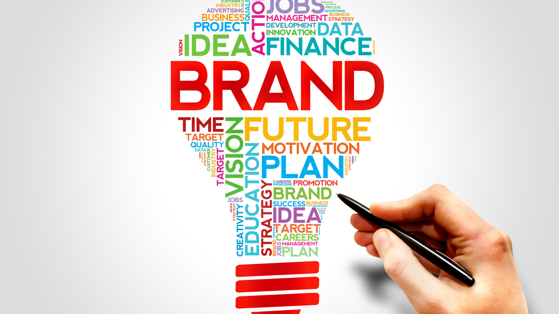 A creative professional designing a visually appealing brand identity and logo.
