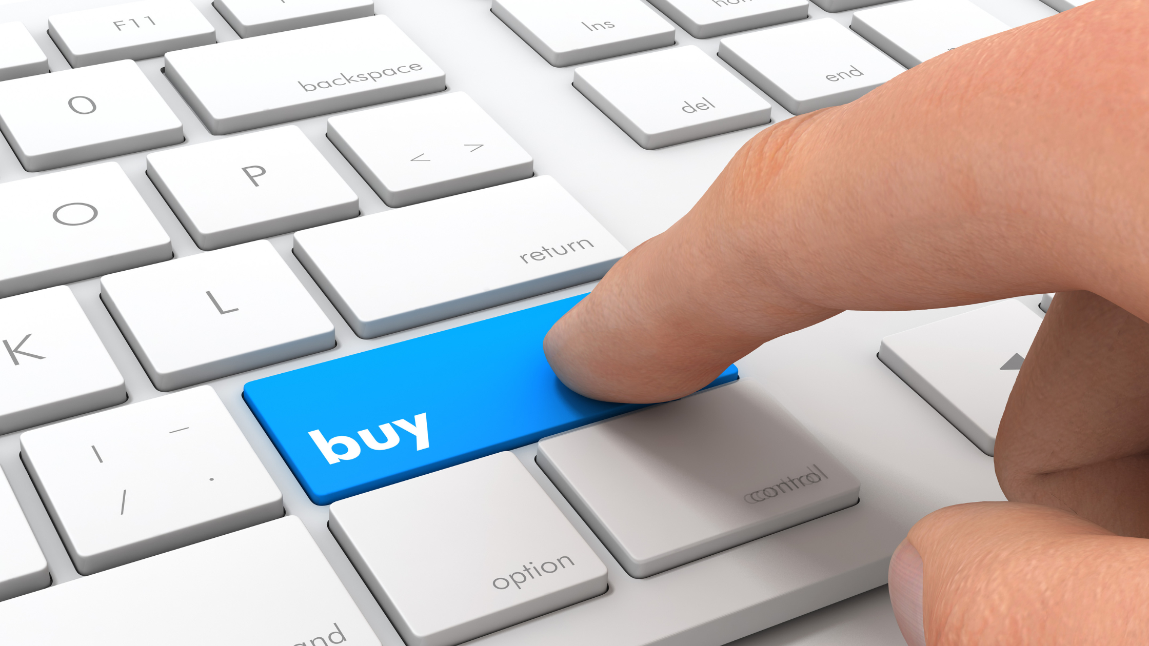 A customer making a purchase online, completing a successful transaction.