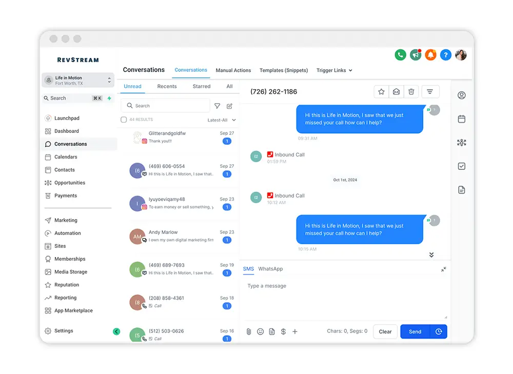 RevStream, Multi-Channel Messaging, two-way text messaging, business communication, customer engagement.