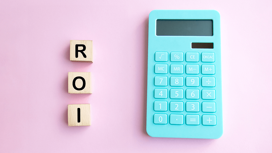 ROI Blocks and Calculator - symbolizing calculating ROI on online advertising