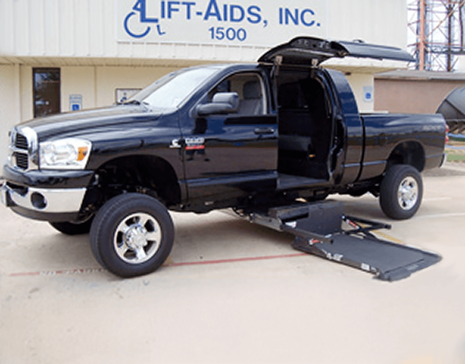 Accessibility vehicle modifications. Wheelchair lifts and mobility solutions for trucks in DFW, Texas.