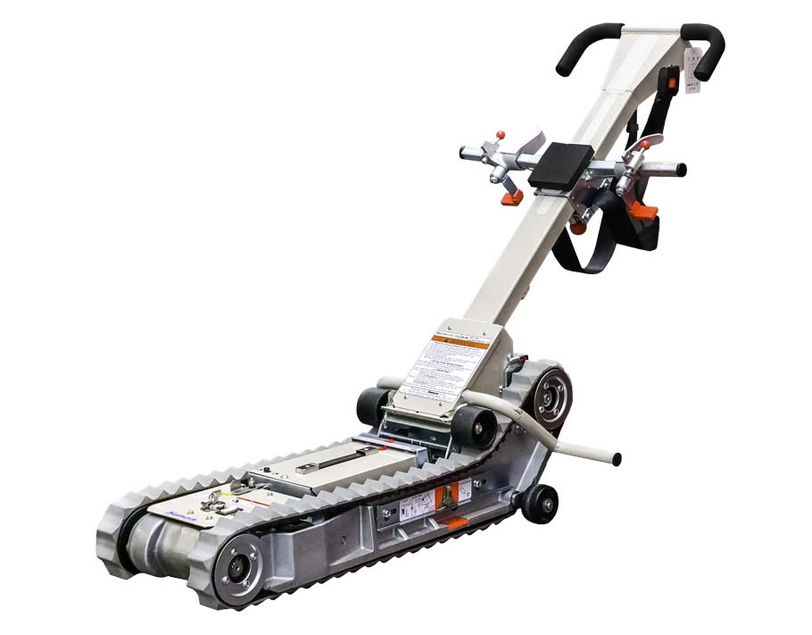 Stair-Trac portable tracked wheelchair lift for stairs.
