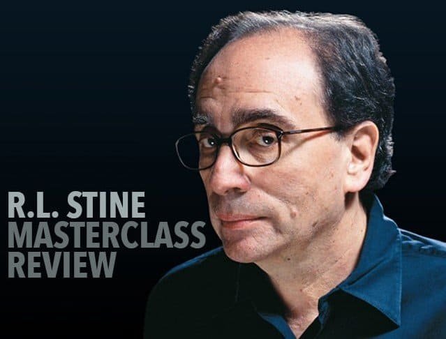 A bespectacled, balding chap peers gravely at you; bold words proclaim &ldquo;R.L. Stine Masterclass Review&rdquo; on mysterious gloom.