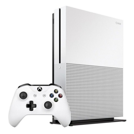 Console Xbox Series X avec manette blanche, haute technologie, gaming.