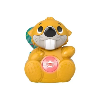 Balle de jeu interactive en forme d'écureuil avec lumière LED et son, idéal pour enfants.