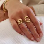 3 lagen ring met bolletjes