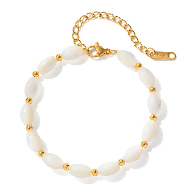Armband met schelpen parels