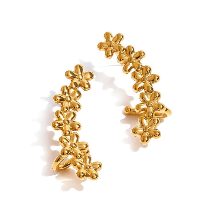 Ear Climbers met bloemen