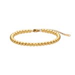 Goudkleurige kralen armband 5 mm
