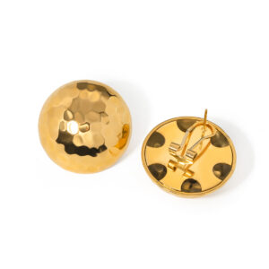 Grote Clip On oorbellen goud