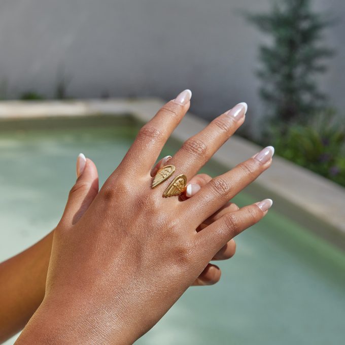 angel wings ring