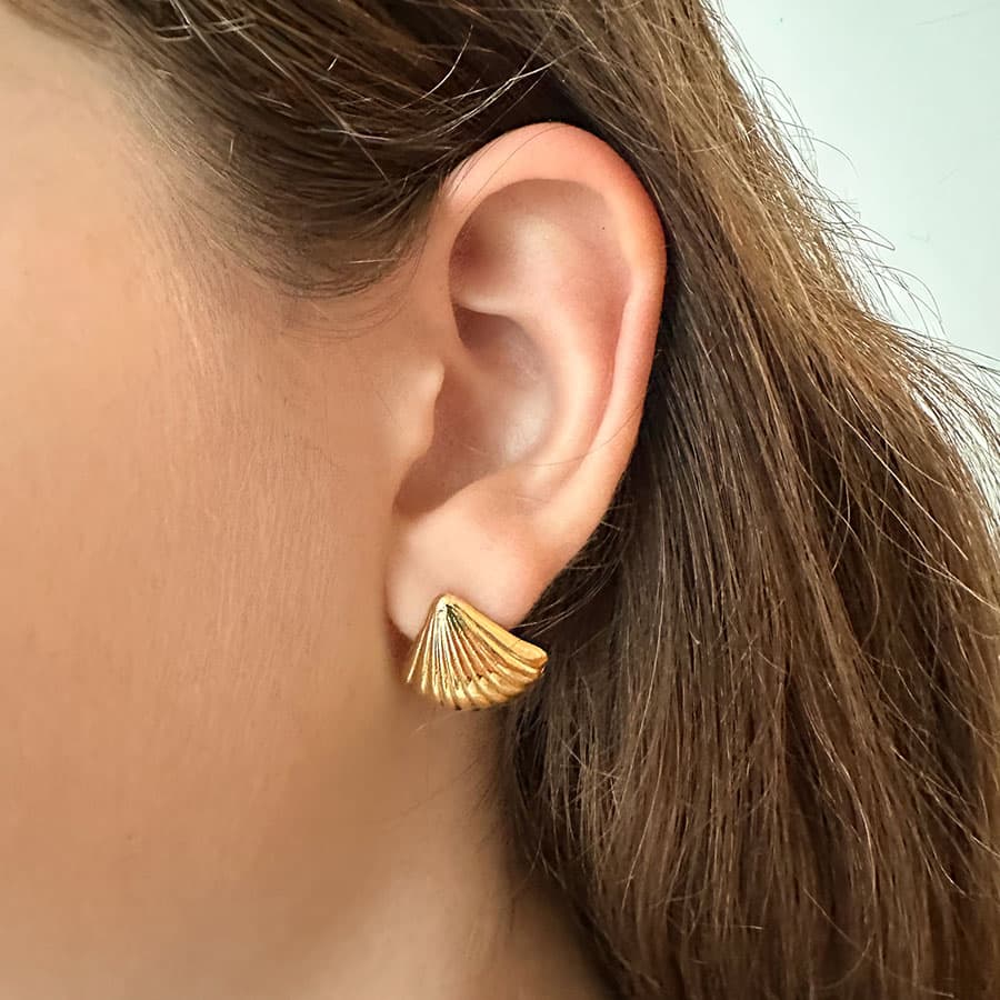 schelpen oorbellen