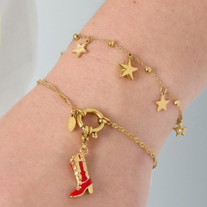 Armband met sterretjes goud