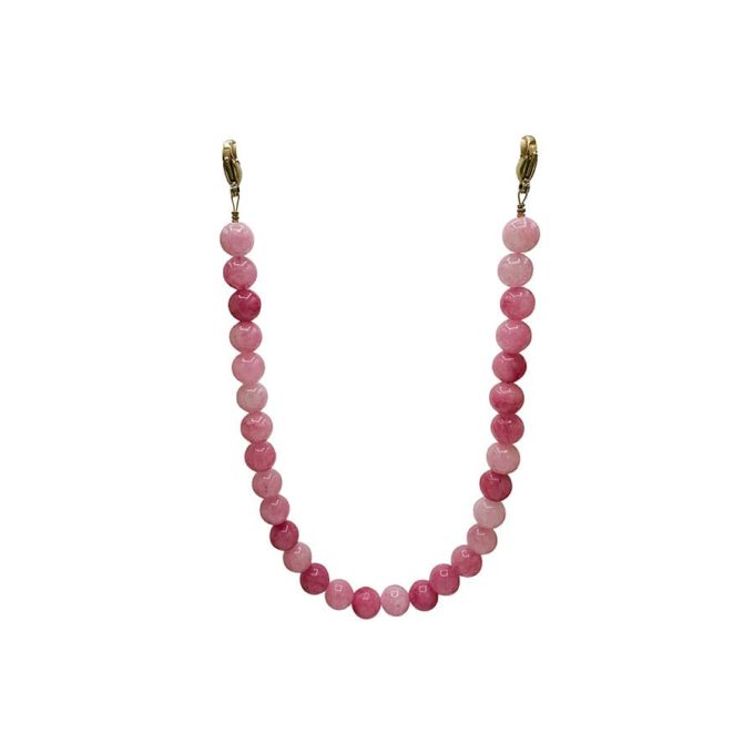 telefoonkoord roze jade