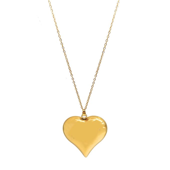 Ketting met chubby hart xl