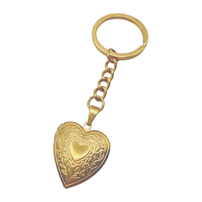 Sleutelhanger met hartjes Medaillon