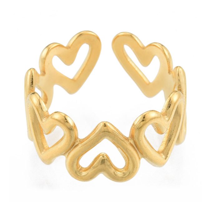 Open hartjes ring
