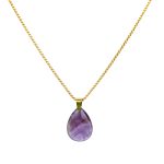 Ketting met amethist bedel