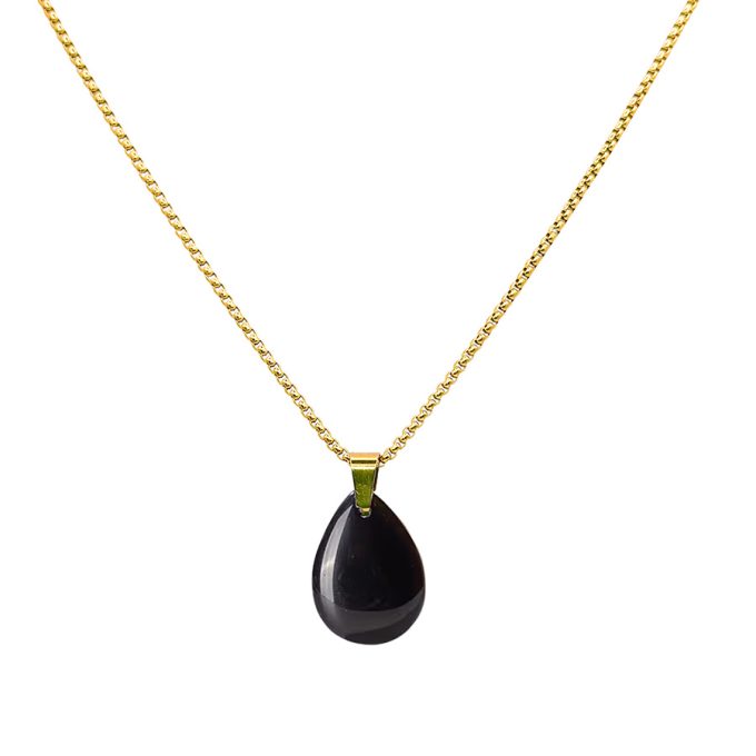Ketting met onyx bedel