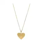 Lange ketting Hart met Streepjes