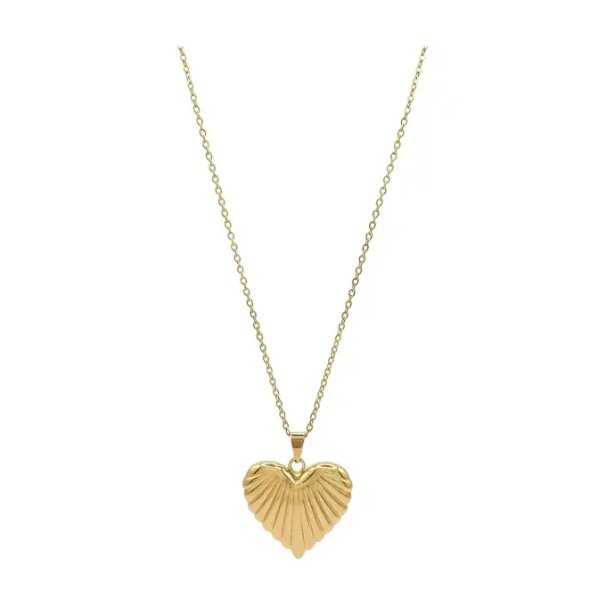 Lange ketting Hart met Streepjes