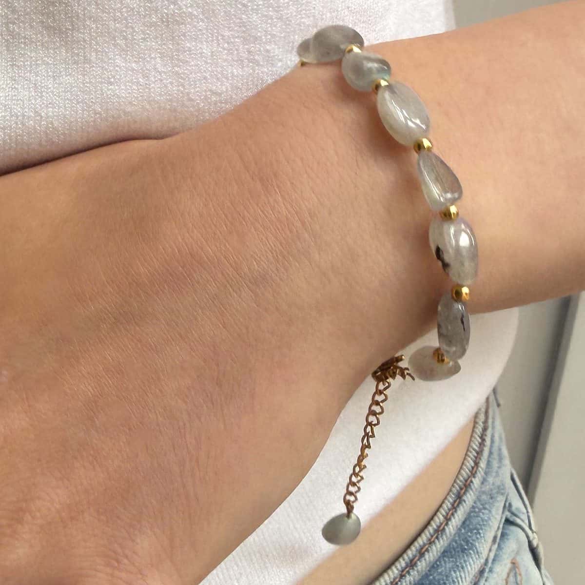 labradoriet-armband-model M