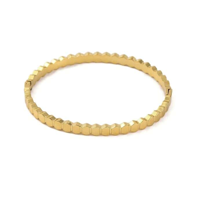Rhombus Bangle Goudkleurig