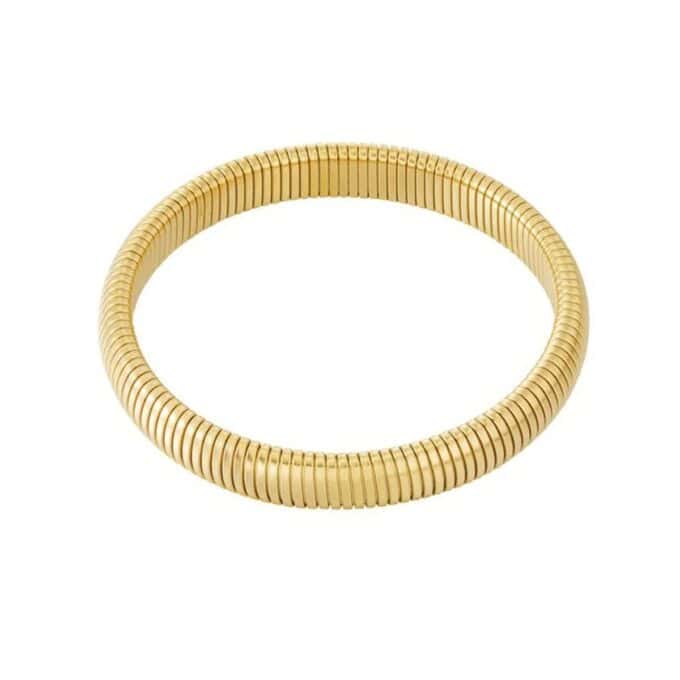 Elastieke Bangle Goudkleurig 10 mm