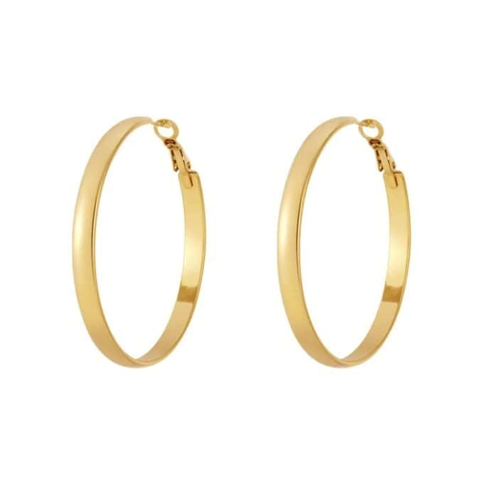 Goudkleurige Hoop Oorbellen 5 cm
