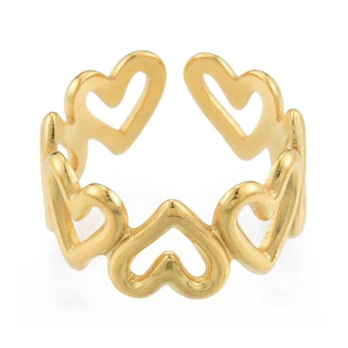 Open Hartjes Ring Follow the love