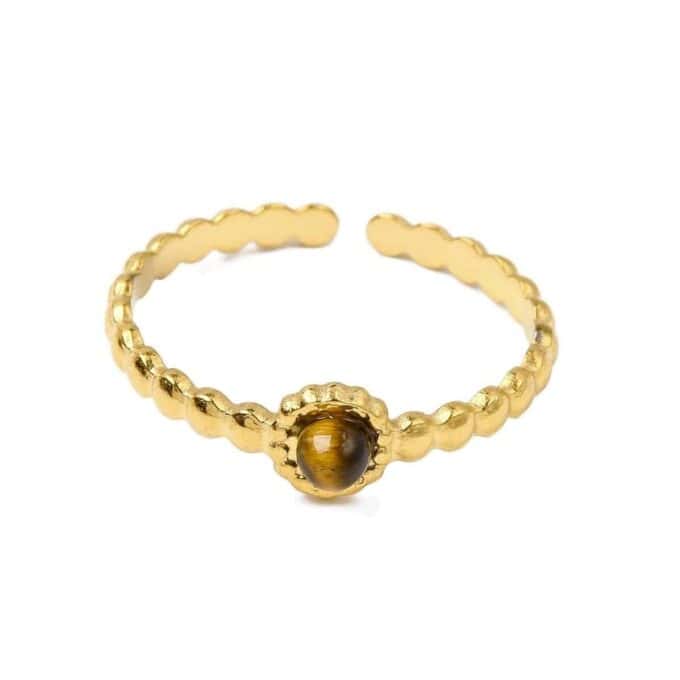 Ring met Tijgeroog steentje