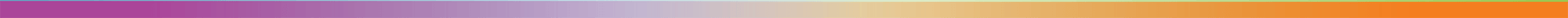 A colorful, blurry gradient transitions horizontally from a light blue and green at the top to a purple, then orange, and finally a vibrant orange on the right.