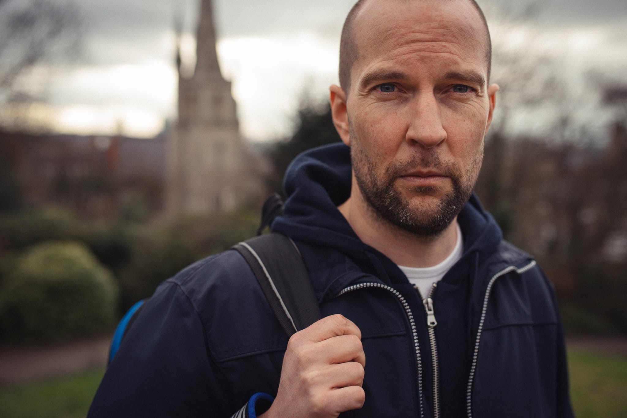 Phil Askew, London brand photographer, captures a coach's authentic presence in natural light.