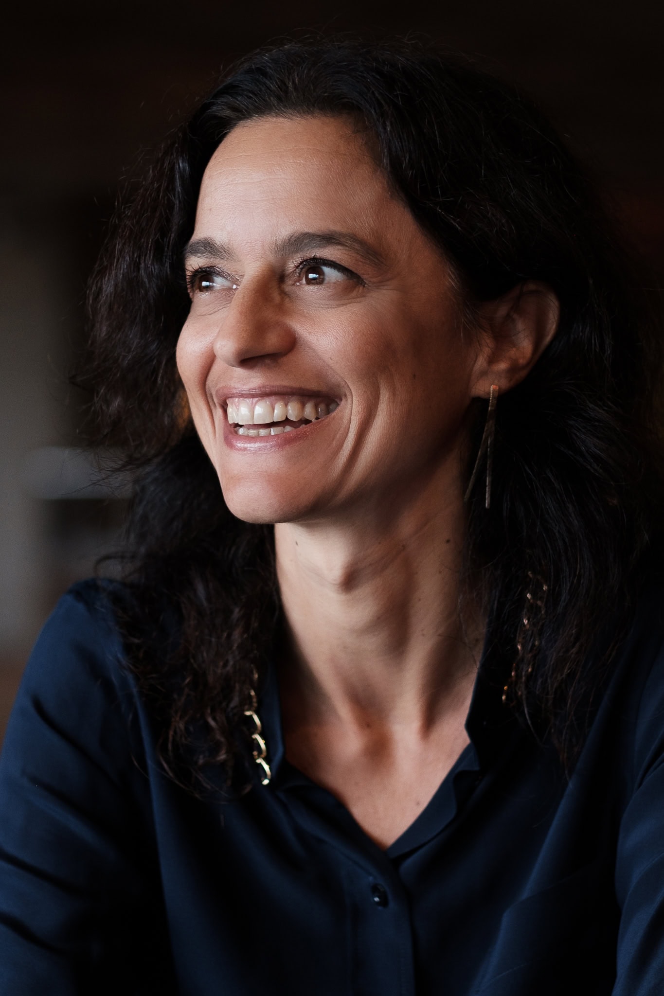 Phil Askew, London brand photographer, capturing Vittoria Zipoli's authentic, confident presence in natural light.