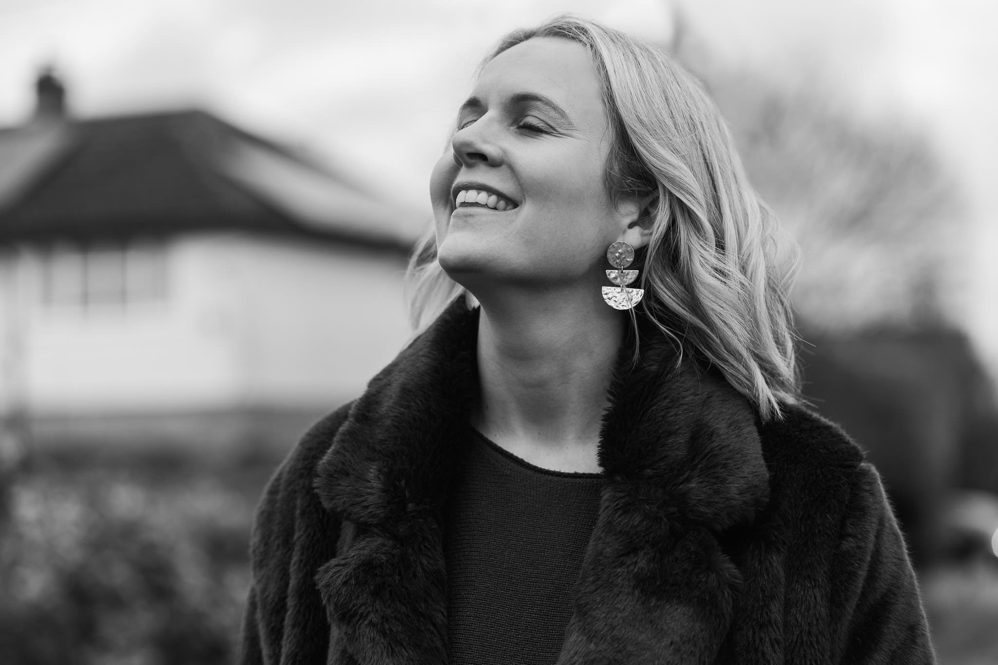 Claire Mackinnon, a coach, in a confident brand portrait by London brand photographer Phil Askew.