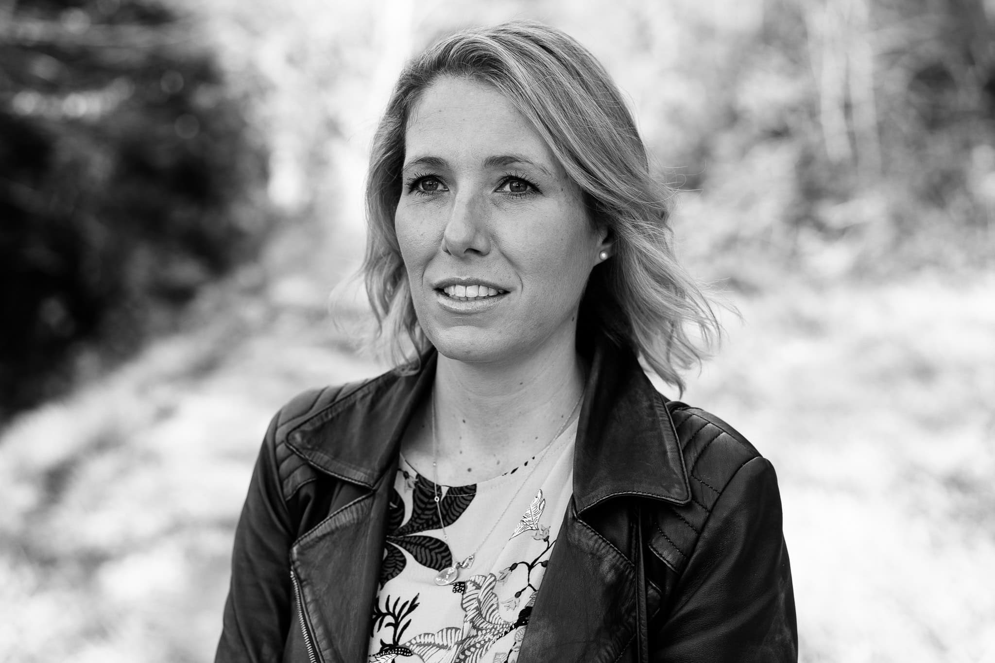 Jo Garside, a confident coach, photographed by a London brand photographer.