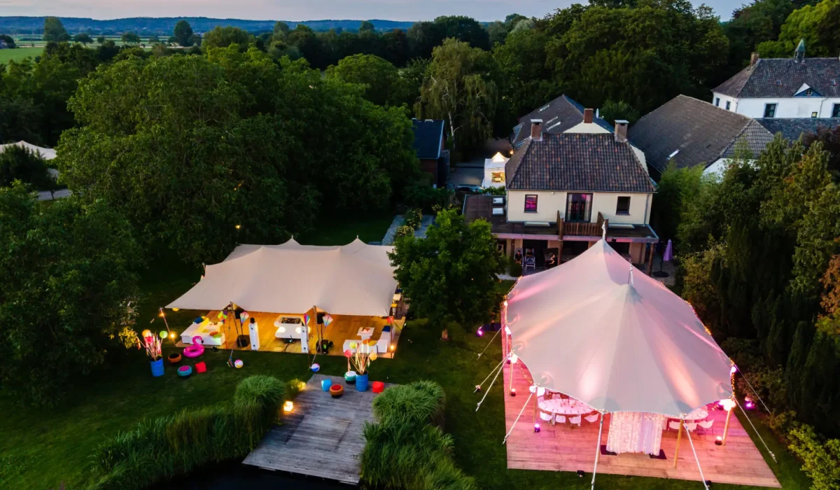 Qtents HQ8 stretch tent in sand canvas