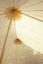 Segmented sailcloth marquee by Qtents