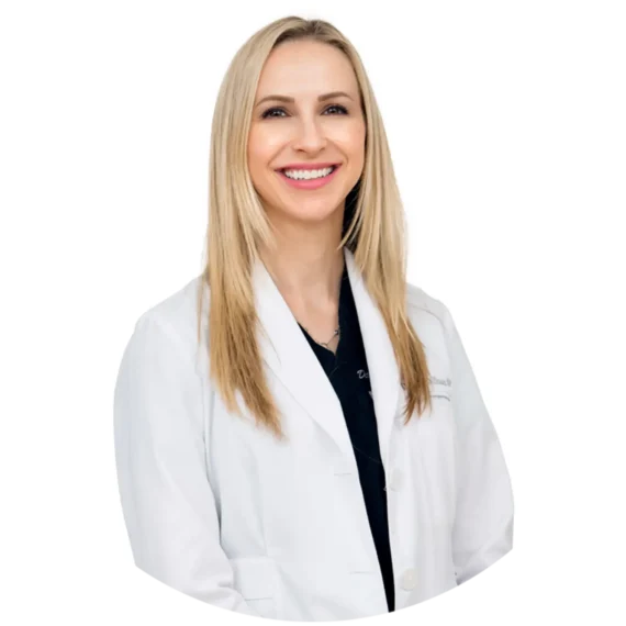 A professional portrait of Dania, highlighting her role and presence within the medical team at Make You Well.