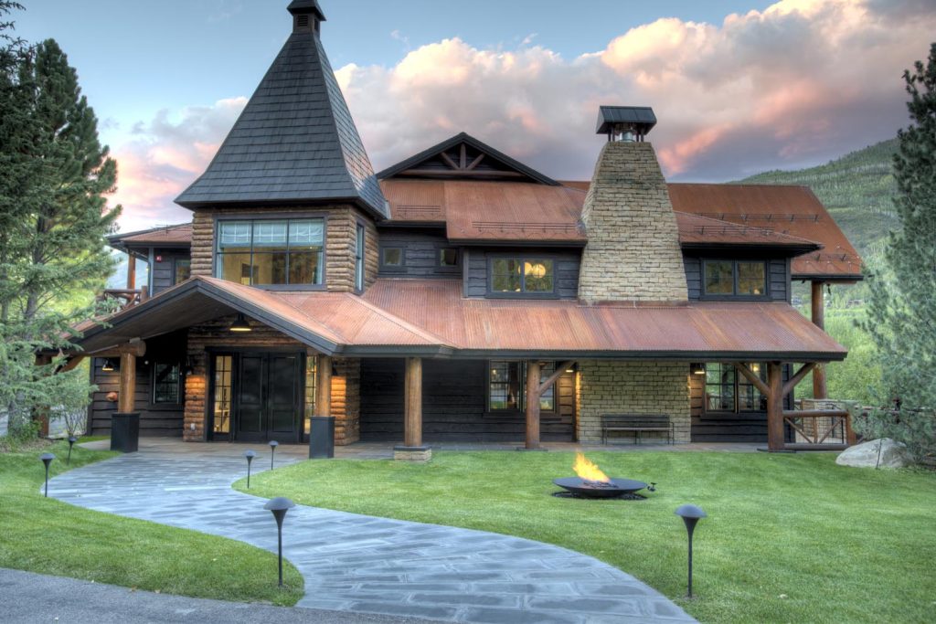 A beautiful unique luxury home from the curb side