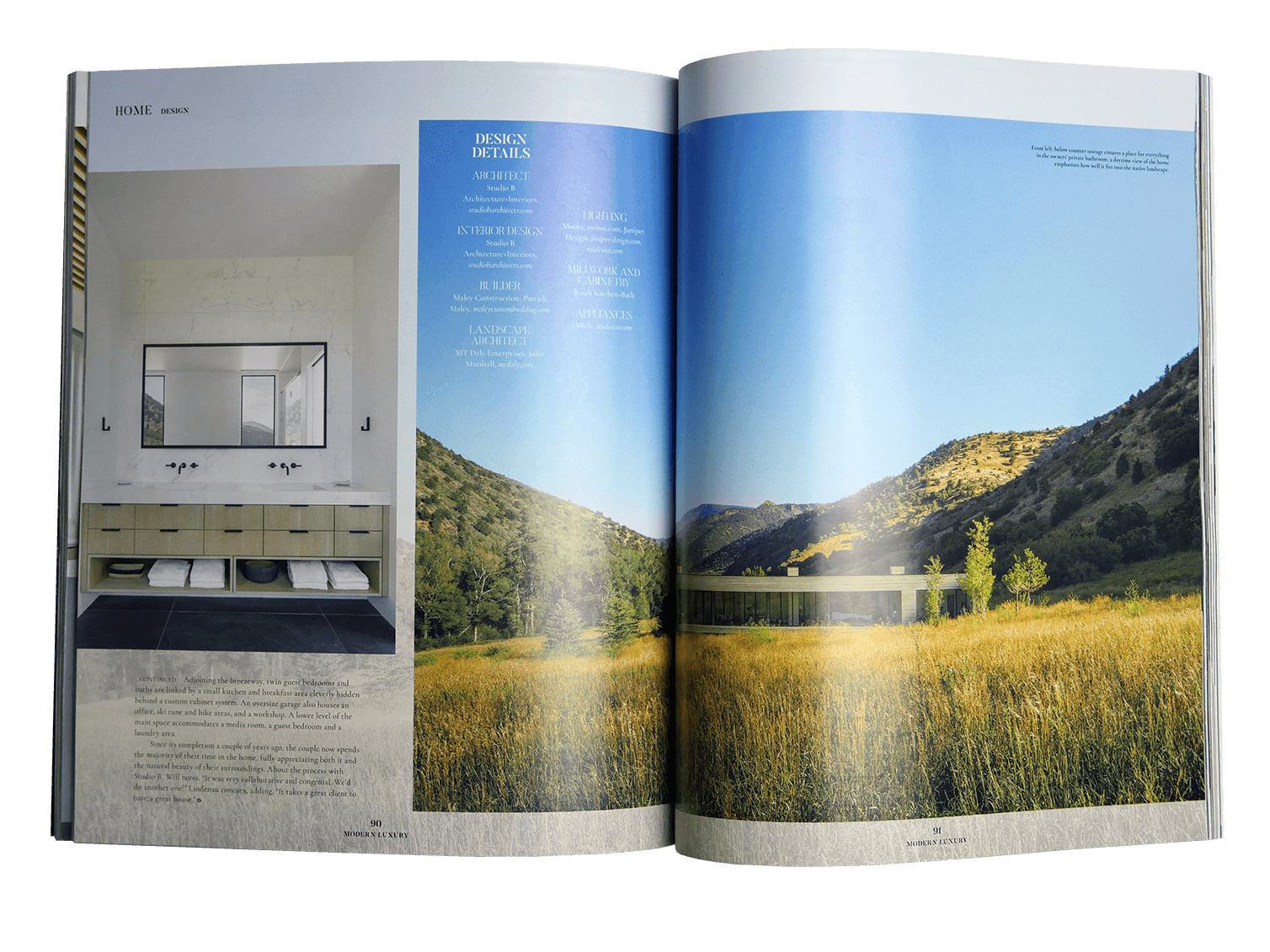 Maley Building feature in Aspen Modern Luxury magazine