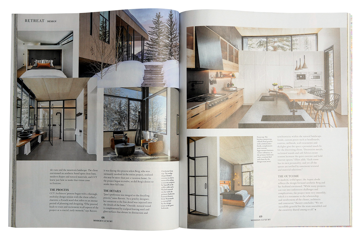 Modern Luxury CS features Maley Building in a magazine